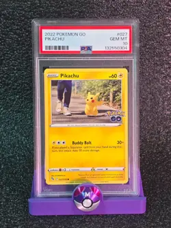 2022 POKEMON GO #027 PIKACHU PSA 10 - Image 1