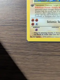 Pokemon TCG Machamp Holo Rare 1st Edition Base Set 8/102 LP - Image 4