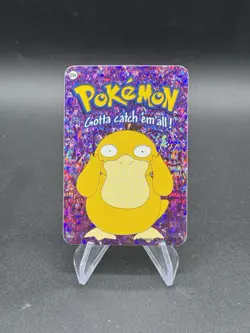 Psyduck Holo Pokemon Vintage 2000 Vending Prism Sticker Nintendo Rare - Image 1