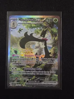 Pokemon Paldea Evolved Meowscarada EX 256/193 - Image 1
