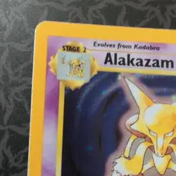 Wizards of the Coast Alakazam 1/102 Base Set Holo Rare Pokemon TCG 1999 - Image 5