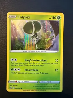 Calyrex 017/159 Holo Rare Crown Zenith Pokemon Near Mint - Image 1