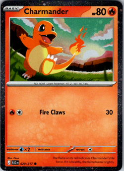 Charmander 020/217 Cosmo Holo English Pokemon Card - Image 1