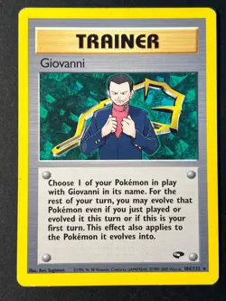 Giovanni 104/132 Gym Challenge Rare - Pokemon Card B LP - Image 1