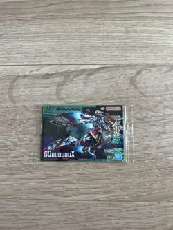 Gundam Gunpla Package Art Gummy 286 Zeke Axe Holo Card - Image 1