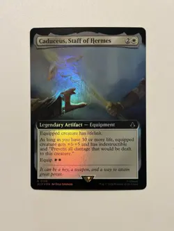 Caduceus, Staff of Hermes (Extended Art) #155 (NM) (Foil) (R) (ACR) Magic MTG - Image 1