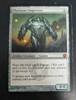 Platinum Emperion Scars of Mirrodin MTG Regular Moderately Played - Image 1