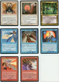 SIGNED MTG Kaja Artist Proof _10x FRENCH ICE AGE - Hydro/Pyroblast, STP, S Link - Image 1