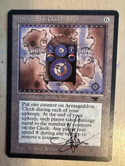 MTG ARTIST PROOF MTG Armageddon Clock AP Sketch Art Amy WEBER - Image 2