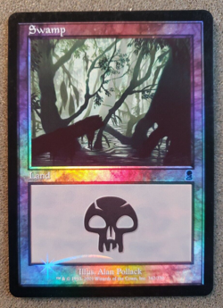 Swamp FOIL Odyssey NM Basic Land MAGIC THE GATHERING MTG CARD.... ... (DS3D1P6) - Image 1