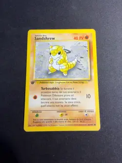 Sandshrew - 62/102 - set base - 1st edition - ITA italian Pokemon card - Image 1
