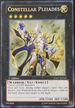 Constellar Pleiades HA07-EN022 Hidden Arsenal 7: Knight of Stars 1st Ed - Yugioh - Image 1