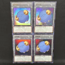 Set of 4 - Sheep Tokens (Blue) - Joey's World - Limited Ultra - LC04-EN004 - Image 1