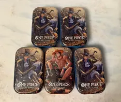 BRAND NEW-One Piece Card TCG Vol 2 Mini Tins (OP-13, TS-02 ) - Lot Of 5 Tins - Image 1