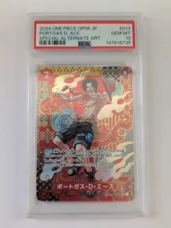 Portgas D. Ace OP02-013 OP08 SP PSA10 Japanese One Piece Card TCG - Image 1