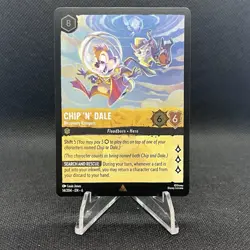Chip 'n' Dale Recovery Rangers Disney Lorcana Azurite Sea EN6 Cold Foil 14/204 - Image 1