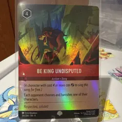 Disney Lorcana Fabled TCG Be King Undisputed (Epic) 216/204 Holo - Image 1