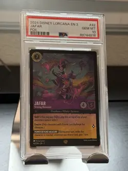 Jafar 2024 Disney Lorcana EN 3 Foil Legendary #42 PSA 10 Gem Mint - Image 1