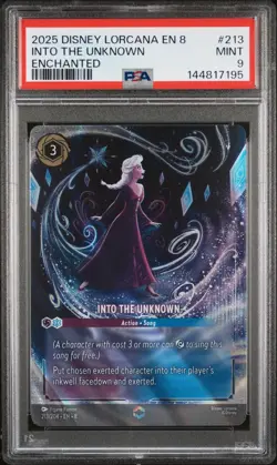 Disney Lorcana - Into the Unknown - Enchanted - PSA 9 - Image 1