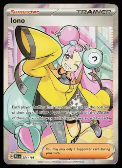 Iono 254/193 Ultra Rare Paldea Evolved Pokemon Card - Image 1