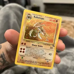Kabutops Pokemon Card TCG 9/62 Fossil Set Unlimited Holo - Image 2
