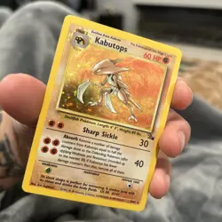 Kabutops Pokemon Card TCG 9/62 Fossil Set Unlimited Holo - Image 4