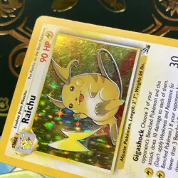 Pokemon TCG Raichu Fossil Holo Rare Card 14/62 Unlimited MP - Image 4