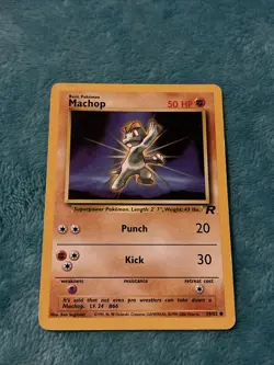 Machop Team Rocket (2000) 59/82 Common - WOTC Vintage Pokemon Card - Image 1