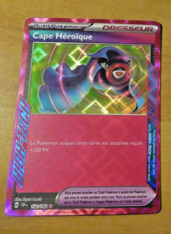 POKEMON FRANCAISE CARD HOLO CARTE Cape Heroique 152/162 ACE FR MINT - Image 1
