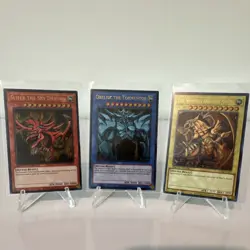 6 Card Lot Yu-Gi-Oh Dark Magician Blue-Eyes Red-Eyes Slifer LC01 Holo Set - Image 2