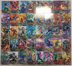 Lot of 40 Japanese Kamen Rider Battle: Ganbarizing Rare Card Set - Image 1