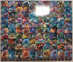Lot of 100 Japanese Kamen Rider Battle: GANBA LEGENDS Normal & Rare Card Set - Image 1