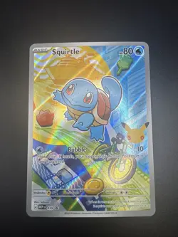 Pokemon Squirtle Promo Full Art Holo Card Mega Evolution Promo #013 2023 - Image 1
