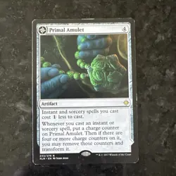 MTG Primal Amulet Primal Wellspring Ixalan Card 243/279 Regular Rare NM - Image 1