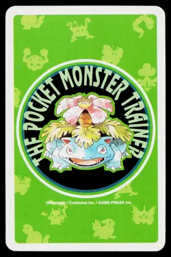 Meowth Queen of Spades Pokemon Green Deck Playing Cards Heavily Played - Image 2