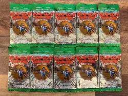 Lot of 10x 1999 Japanese Donkey Kong 64 TCG Trading Card Chunky Booster Packs - Image 1