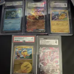 Pokemon Graded Card Lot Pikachu Charizard EX Squirtle Sylveon Japanese Promo Ho… - Image 1