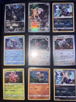 Pokemon TCG Mixed Card Lot Pikachu Charizard Squirtle Holo Foil Binder Included - Image 1