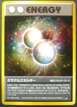 Miracle Energy Pokemon Card Japanese Game Nintendo Rare Holo F/S Played - Image 1