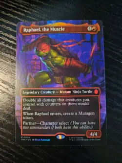 MTG Raphael, the Muscle (0004) (Borderless) Foil MTG Commander: TMNT - Image 1