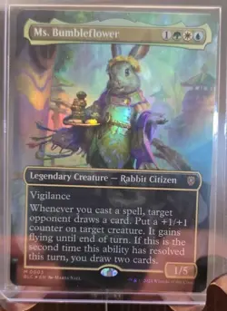Ms. Bumbleflower (Borderless) Commander: Bloomburrow MTG Foil Near Mint - Image 3