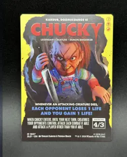 MTG Chucky Kardur Doomscourge M Secret Lair x Chucky #1807 - Image 1