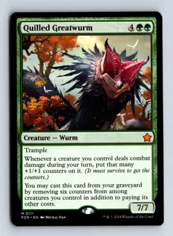 Quilled Greatwurm 111 Mythic Foundations Magic: The Gathering NM/M - Image 1
