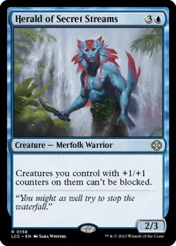 MTG ~ Herald of Secret Streams ~ The Lost Caverns of Ixalan Commander ~ NM - Image 1