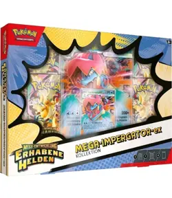 Pokemon Mega-Impergator-ex Kollektion Erhabene Helden NEU OVP 2026 DE - Image 1