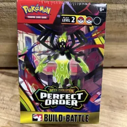 Pokemon Mega Evolution Perfect Order Build & Battle Box (4 Packs + Promo Card) - Image 1