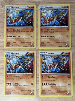 Pokemon Card Lot- 4x Lucario XY140 XY Promos - Image 1
