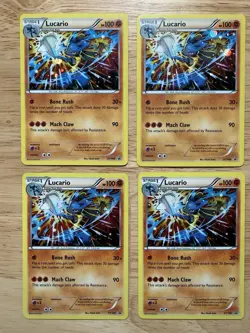 Pokemon Card Lot- 4x Lucario XY140 XY Promos - Image 2
