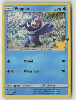 Popplio 023/025 Promo McDonald's 25th Anniversary Promos Pokemon Holo Near Mint - Image 1