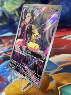Marnie’s Morpeko 206 Pokemon SV: Scarlet & Violet Promo Cards Holo Rare NM - Image 4